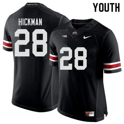 Youth Ohio State Buckeyes #28 Ronnie Hickman Black Nike NCAA College Football Jersey Top Deals WYO8644AX